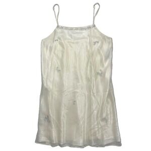 Lord & Taylor Nightgown Large Sheer Embroidered Lingerie Old Money Elegant Fairy